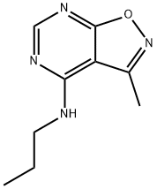 3-METHYL-N-PROPYLISOXAZOLO[5,4-D]PYRIMIDIN-4-AMINE Struktur