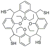 5,11,17,23-TETRAKIS-MERCAPTOMETHYL-25,26,27,28-TETRAPROPOXYCALIX[4]ARENE Struktur