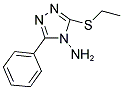 3-(ETHYLSULFANYL)-5-PHENYL-4H-1,2,4-TRIAZOL-4-AMINE Struktur