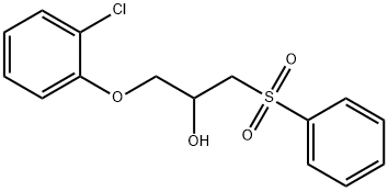 1-(2-CHLOROPHENOXY)-3-(PHENYLSULFONYL)-2-PROPANOL Struktur