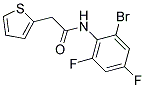 N-(6-BROMO-2,4-DIFLUOROPHENYL)-2-(2-THIENYL)ETHANAMIDE Struktur