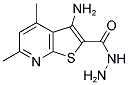 3-AMINO-4,6-DIMETHYLTHIENO[2,3-B]PYRIDINE-2-CARBOHYDRAZIDE Struktur