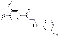 1-(3,4-DIMETHOXYPHENYL)-3-(3-HYDROXYANILINO)-2-PROPEN-1-ONE Struktur