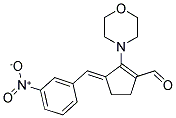 2-MORPHOLIN-4-YL-3-(3-NITRO-BENZYLIDENE)-CYCLOPENT-1-ENECARBALDEHYDE Struktur