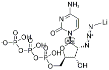 2'-AZIDO-2'-DEOXYCYTIDINE-5'-TRIPHOSPHATE LITHIUM SALT Struktur