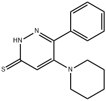 6-PHENYL-5-PIPERIDINO-3-PYRIDAZINETHIOL Struktur