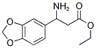 3-AMINO-3-BENZO[1,3]DIOXOL-5-YL-PROPIONIC ACID ETHYL ESTER Struktur