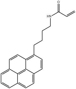 N-ACRYLOYL-1-PYRENEBUTYLAMINE Struktur