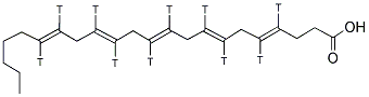 DOCOSAPENTAENOIC ACID 4,7,10,13,16-, [4,5,7,8,10,11,13,14,16,17-3H] Struktur