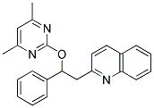 2-[2-((4,6-DIMETHYLPYRIMIDIN-2-YL)OXY)-2-PHENYLETHYL]QUINOLINE Struktur