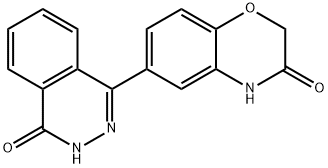 6-(4-OXO-3,4-DIHYDRO-1-PHTHALAZINYL)-2H-1,4-BENZOXAZIN-3(4H)-ONE Struktur