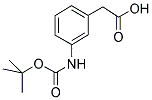 3-TERT-BUTOXY CARBONYLAMINOPHENYL ACETIC ACID Struktur