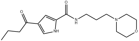 4-BUTYRYL-N-(3-MORPHOLINOPROPYL)-1H-PYRROLE-2-CARBOXAMIDE Struktur