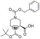 (S)-N-1-BOC-N-4-CBZ-2-PIPERAZINE CARBOXYLIC ACID Struktur