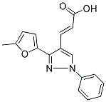 (2E)-3-[3-(5-METHYL-2-FURYL)-1-PHENYL-1H-PYRAZOL-4-YL]ACRYLIC ACID Struktur