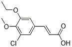 (2E)-3-(3-CHLORO-5-ETHOXY-4-METHOXYPHENYL)ACRYLIC ACID Struktur