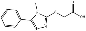 (4-METHYL-5-PHENYL-4 H-[1,2,4]TRIAZOL-3-YLSULFANYL)-ACETIC ACID Struktur