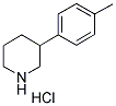 3-(4-METHYLPHENYL) PIPERIDINE HYDROCHLORIDE Struktur