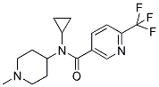 N-CYCLOPROPYL-N-(1-METHYLPIPERIDIN-4-YL)-6-(TRIFLUOROMETHYL)PYRIDINE-3-CARBOXAMIDE Struktur