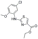 ETHYL 4-((5-CHLORO-2-METHOXYPHENYL)AMINO)-3,5-THIAZOLECARBOXYLATE Struktur