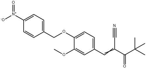 2-(2,2-DIMETHYLPROPANOYL)-3-(3-METHOXY-4-((4-NITROPHENYL)METHOXY)PHENYL)PROP-2-ENENITRILE Struktur