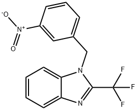 1-(3-NITROBENZYL)-2-(TRIFLUOROMETHYL)-1H-1,3-BENZIMIDAZOLE Struktur