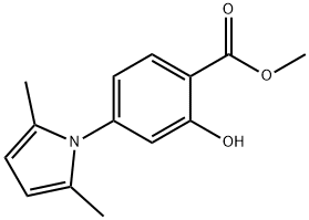 METHYL 2-HYDROXY-4-(2,5-DIMETHYL-1H-PYRROL-1-YL)-BENZENECARBOXYLATE Struktur