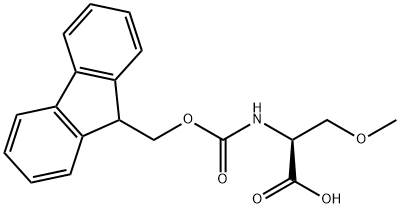 FMOC-(S)-2-AMINO-3-METHOXYPROPIONIC ACID Struktur