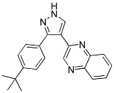 2-[3-(4-TERT-BUTYLPHENYL)-1H-PYRAZOL-4-YL]QUINOXALINE Struktur