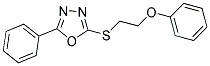 2-[(2-PHENOXYETHYL)SULFANYL]-5-PHENYL-1,3,4-OXADIAZOLE Struktur