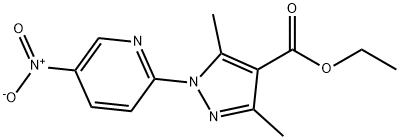 ETHYL 3,5-DIMETHYL-1-(5-NITRO-2-PYRIDINYL)-1H-PYRAZOLE-4-CARBOXYLATE Struktur