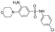 3-AMINO-N-(4-CHLORO-PHENYL)-4-MORPHOLIN-4-YL-BENZENESULFONAMIDE Struktur