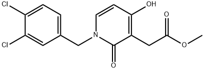 METHYL 2-[1-(3,4-DICHLOROBENZYL)-4-HYDROXY-2-OXO-1,2-DIHYDRO-3-PYRIDINYL]ACETATE Struktur