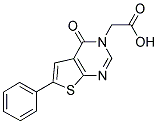 (4-OXO-6-PHENYL-4H-THIENO[2,3-D]PYRIMIDIN-3-YL)-ACETIC ACID Struktur