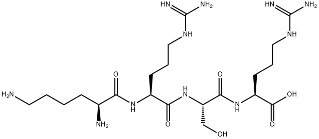 H-LYS-ARG-SER-ARG-OH Struktur