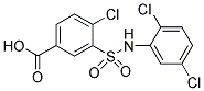 4-CHLORO-3-(2,5-DICHLORO-PHENYLSULFAMOYL)-BENZOIC ACID Struktur