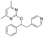 4,6-DIMETHYL-2-[1-PHENYL-2-(PYRIDIN-4-YL)ETHOXY]PYRIMIDINE Struktur