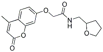 2-[(4-METHYL-2-OXO-2H-CHROMEN-7-YL)OXY]-N-(TETRAHYDROFURAN-2-YLMETHYL)ACETAMIDE Struktur