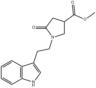 METHYL 1-[2-(1H-INDOL-3-YL)ETHYL]-5-OXO-3-PYRROLIDINECARBOXYLATE Struktur