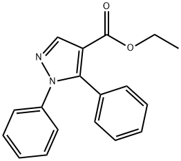 ETHYL 1,5-DIPHENYL-1H-PYRAZOLE-4-CARBOXYLATE Struktur