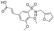 3-[3-[(FURAN-2-YLMETHYL)-SULFAMOYL]-4,5-DIMETHOXY-PHENYL]-ACRYLIC ACID Struktur