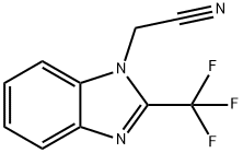 2-[2-(TRIFLUOROMETHYL)-1H-1,3-BENZIMIDAZOL-1-YL]ACETONITRILE Struktur