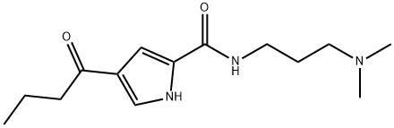 4-BUTYRYL-N-[3-(DIMETHYLAMINO)PROPYL]-1H-PYRROLE-2-CARBOXAMIDE Struktur