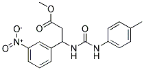 METHYL 3-(3-NITROPHENYL)-3-[(4-TOLUIDINOCARBONYL)AMINO]PROPANOATE Struktur