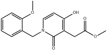 METHYL 2-[4-HYDROXY-1-(2-METHOXYBENZYL)-2-OXO-1,2-DIHYDRO-3-PYRIDINYL]ACETATE Struktur