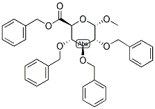 METHYL 2,3,4-TRI-O-BENZYL-A-D-GLUCURONIC ACID, BENZYL ESTER Struktur