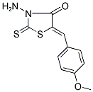 3-AMINO-5-[1-(4-METHOXY-PHENYL)-METH-(Z)-YLIDENE]-2-THIOXO-THIAZOLIDIN-4-ONE Struktur