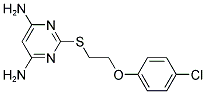 2-([2-(4-CHLOROPHENOXY)ETHYL]THIO)PYRIMIDINE-4,6-DIAMINE Struktur