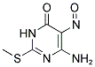 6-AMINO-2-(METHYLSULFANYL)-5-NITROSOPYRIMIDIN-4(3H)-ONE Struktur