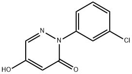 2-(3-CHLOROPHENYL)-5-HYDROXY-3(2H)-PYRIDAZINONE Struktur